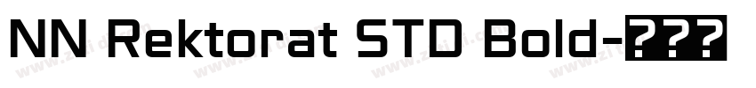 NN Rektorat STD Bold字体转换